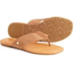 UGG Tan Suede Sandals with Contoured Sole